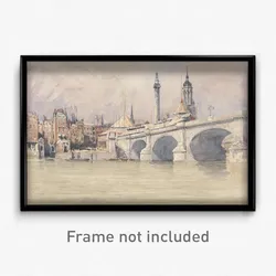 David Cox - The Opening of the New London Bridge