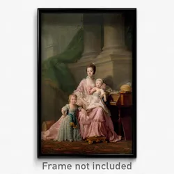 Allan Ramsay - Queen Charlotte (1744-1818), with her Two Eldest Sons