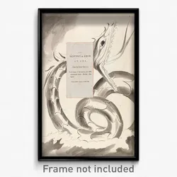 William Blake - The Poems of Thomas Gray, Design 77, "The Descent of Odin."