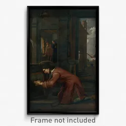 Antoni Viladomat - Saint Francis Receives the Order from the Crucifix at Saint Damian to Repair the House of God