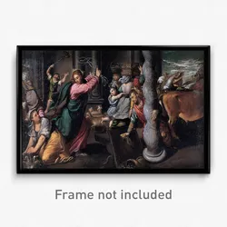 Scarsellino - Driving of the merchants from the temple