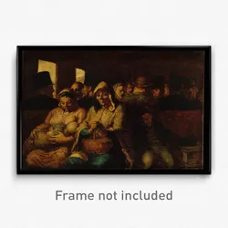 Honoré Daumier (French, Marseilles 1808–1879 Valmondois) - The Third-Class Carriage