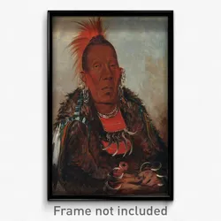 George Catlin - Wah-ro-née-sah, The Surrounder, Chief of the Tribe