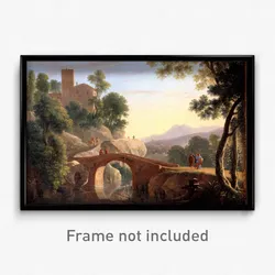 Van Swanevelt, Herman - Italian Landscape with Bridge
