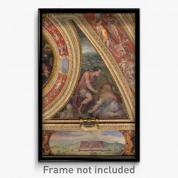 Giorgio Vasari - Allegory of Borgo San Sepolcro; to the bottom, view of Scarperia