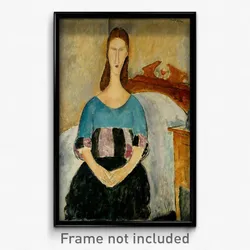 Amedeo Modigliani - Portrait of Jeanne Hebuterne, Seated, 1918