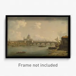 William Marlow - St. Paul's and Blackfriars Bridge