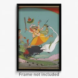Maker unknown, India - The Great Goddess Durga Slaying the Buffalo Demon (Mahishasuramardini)