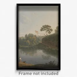 Thomas Wright - Landscape with a Lake and Boats