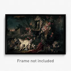 Jean Baptiste Oudry - Death nature with shooting gear and flowers I