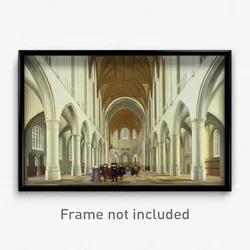 Pieter Jansz. Saenredam, Dutch (active Haarlem and Utrecht) - Interior of Saint Bavo, Haarlem
