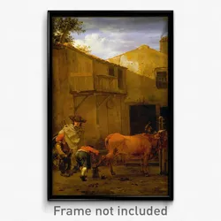 Du Jardin, Karel - A Smith shoeing an Ox