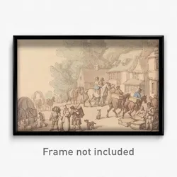 Thomas Rowlandson - Scene Outside an Inn