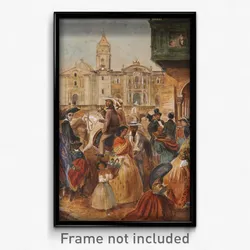 Juan Mauricio Rugendas - Study for Lima’s Main Square