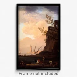 Vernet, Claude Joseph - An Italianate Harbour Scene