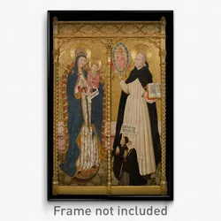 Pedro García de Benabarre - Apocalyptic Virgin and Saint Vincent Ferrer with two Donors