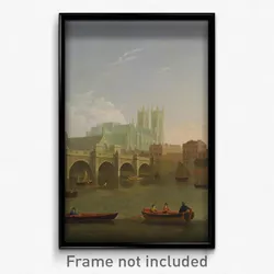 Joseph Farington - Westminster Abbey and Bridge