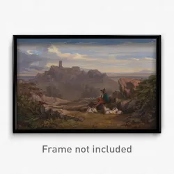 Edward Lear - Landscape with Goatherd