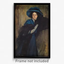 Raimundo de Madrazo - Portrait of a Lady in Blue
