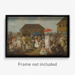 Agostino Brunias - Linen Market, Dominica