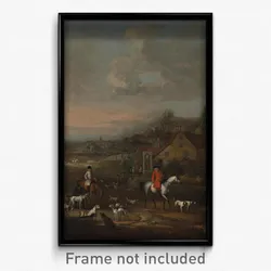 Peter Tillemans - The Reverend Jemmet Browne at a meet of foxhounds