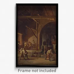 Godfrey Sykes - Interior of an Ironworks