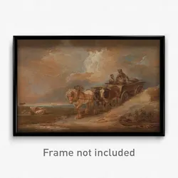 Philippe-Jacques de Loutherbourg - Landscape with Horse and Oxen Cart