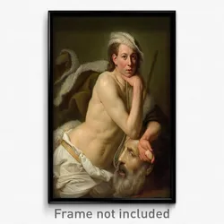 Johan Zoffany - Self-portrait as David with the head of Goliath
