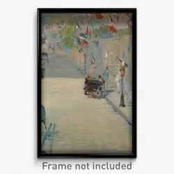 Édouard Manet - The Rue Mosnier with Flags
