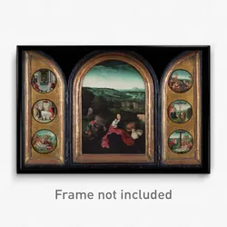 Joachim Patinir (follower of) - Triptych- Rest on the Flight into Egypt