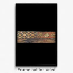 Rafter with geometrical, plant, animal and heraldic motifs