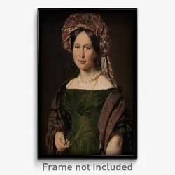 C.A. Jensen - Cathrine Jensen, née Lorenzen, the Artist's Wife Wearing a Turban