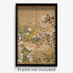 Attributed to Ogata Korin - Important Art Object Flowering Plants in Autumn