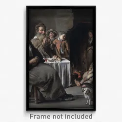 Louis (or Antoine ) Le Nain - Peasant Interior with an Old Flute Player