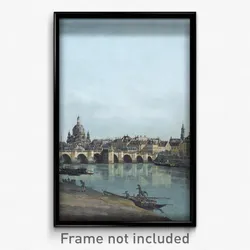 Canaletto - Dresden seen from the Right Bank of the Elbe, beneath the Augusts Bridge