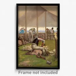 Eyre Crowe - A sheep shearing match