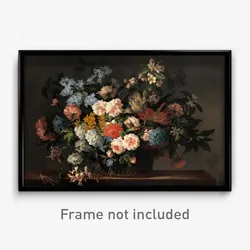 Jean-Baptiste Monnoyer - Still life with basket of flowers