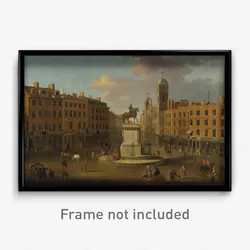 Joseph Nickolls - Charing Cross, with the Statue of King Charles I and Northumberland House