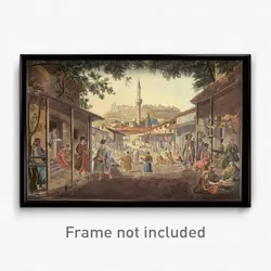 Dodwell Edward - The Bazaar at Athens