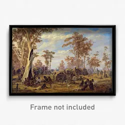 Alexander Schramm - Adelaide, a tribe of natives on the banks of the river Torrens