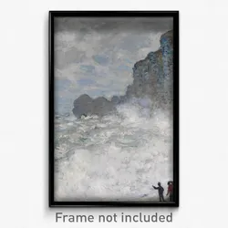 Claude Monet - Rough weather at Étretat