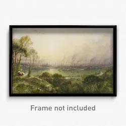Wyld, William - Manchester from Kersal Moor, with rustic figures and goats