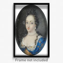 Miniature portrait of Queen Ulrika Eleonora the Elder, Queen of Sweden 1680-1693