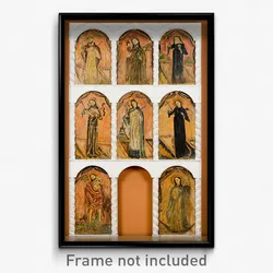 Molleno - Altarscreen panels mounted in contemporary framework