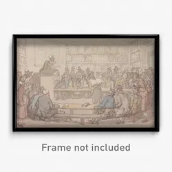 Thomas Rowlandson - A Book Auction
