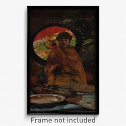 Willem de Zwart - Girl with Japanese parasol