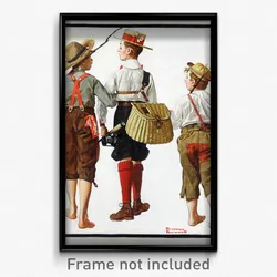 Norman Rockwell - Fishing Trip, They'll Be Coming Back Next Week