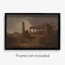 Thomas Daniell - Indian Landscape with Temple Ruins