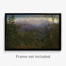 Eugène von Guérard - Mount Kosciusko, seen from the Victorian border (Mount Hope Ranges)
