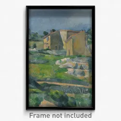 Paul Cézanne - Houses in Provence- The Riaux Valley near L'Estaque